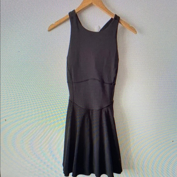 Lululemon Court Crush Tennis Dress Black Size 6 - Picture 1 of 1